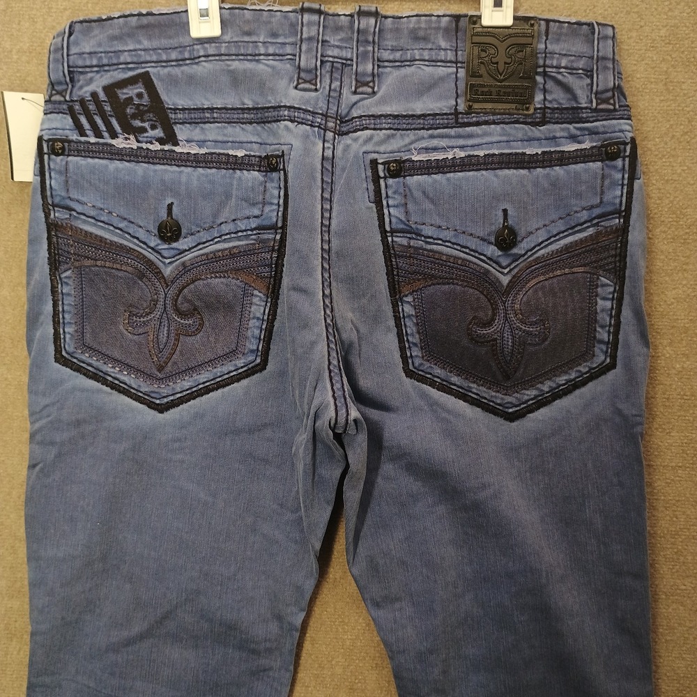 Rock Revival Blue Straight Men's Jeans